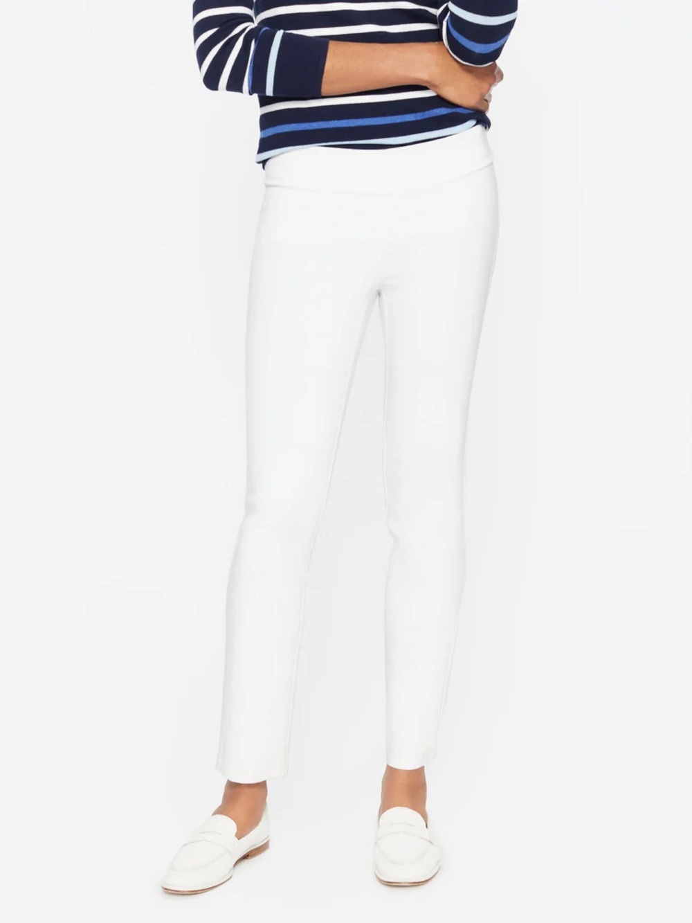 NWT $158 J.McLaughlin‎ White Masie Pants, Size 6